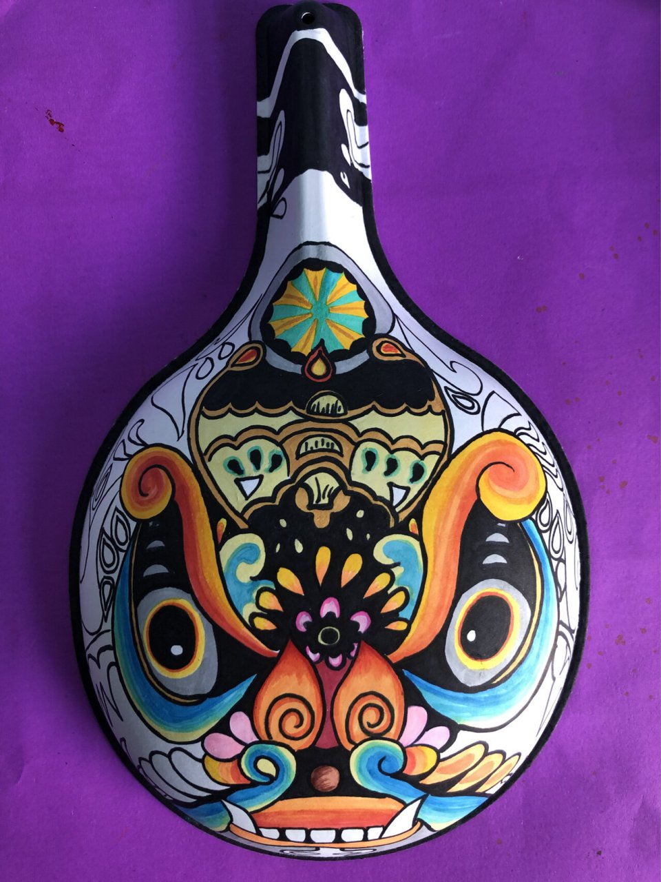 马勺脸谱创意画