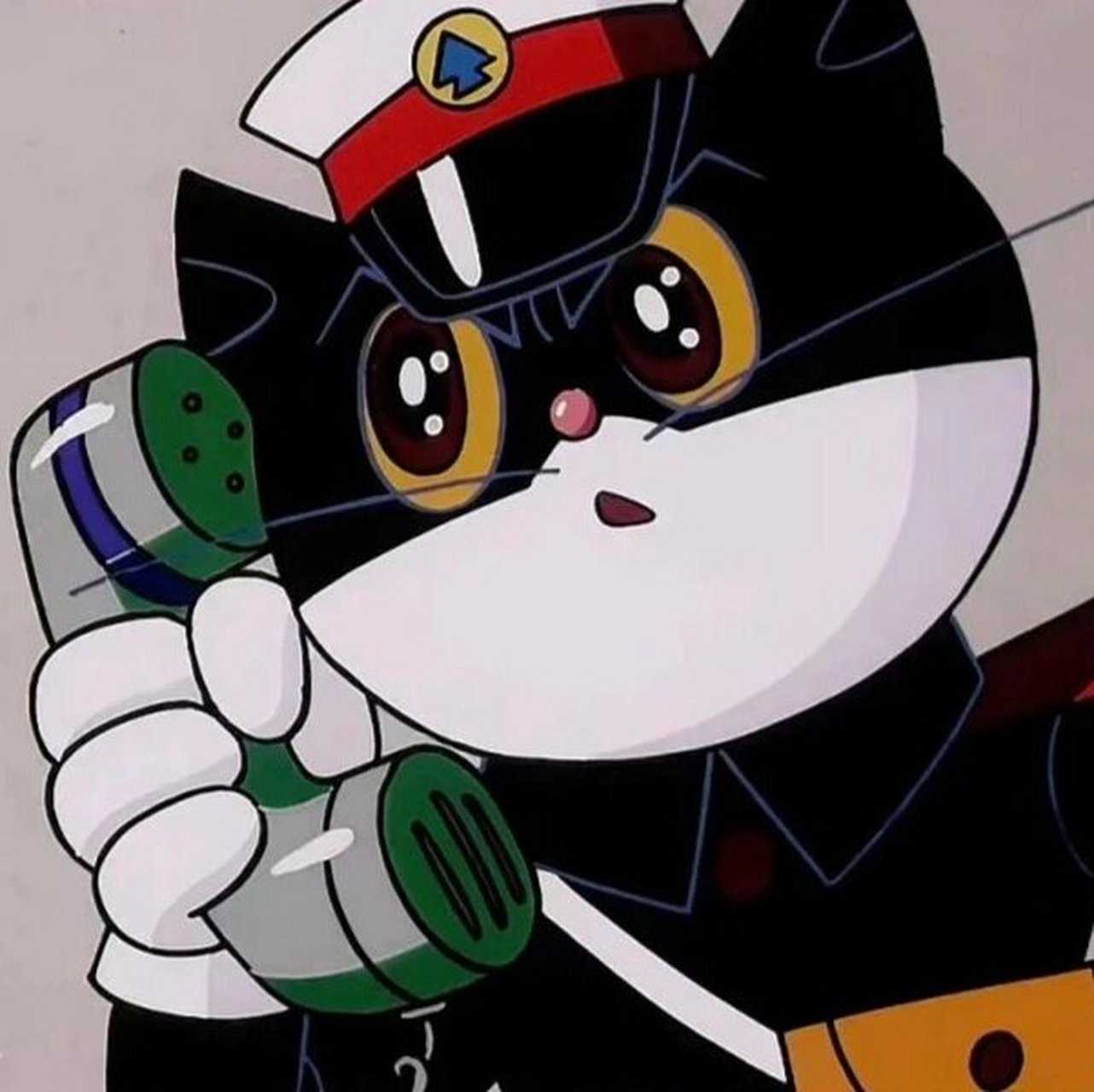 黑猫警长图片 记得黑猫警长说过:有意瞄准,无意激发.