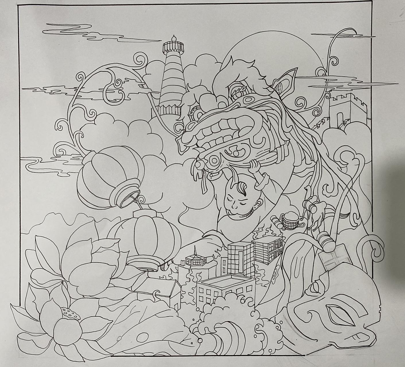 原创中华传统文化主题装饰画99