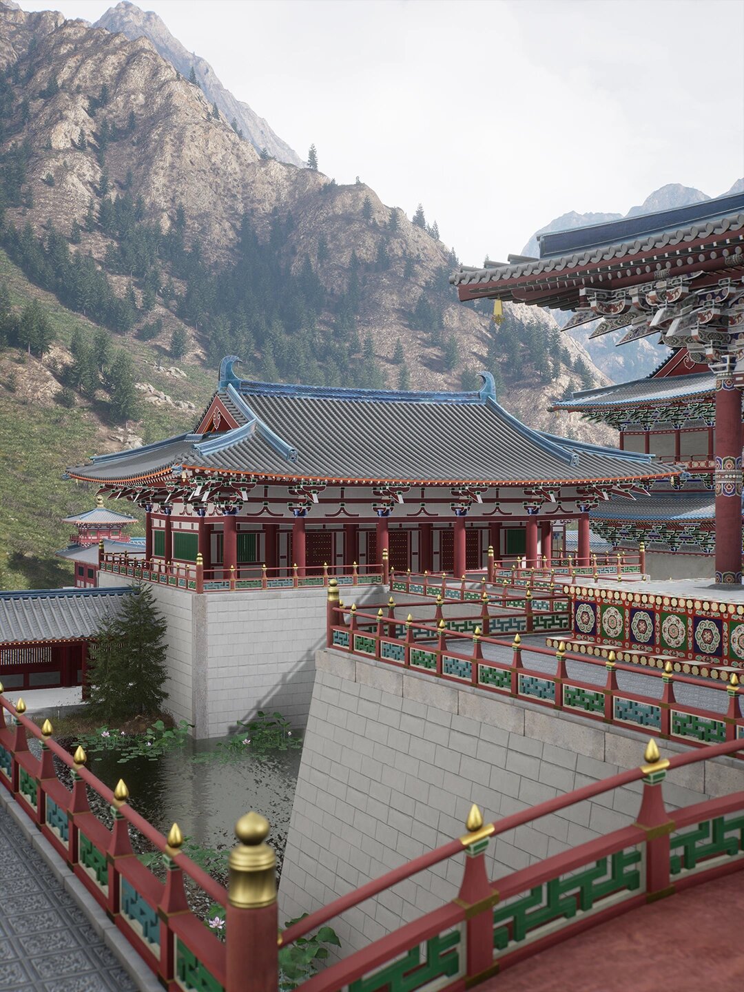 【从敦煌壁画里出来的唐风古建筑】 96当壁画里的建筑被做出来后我