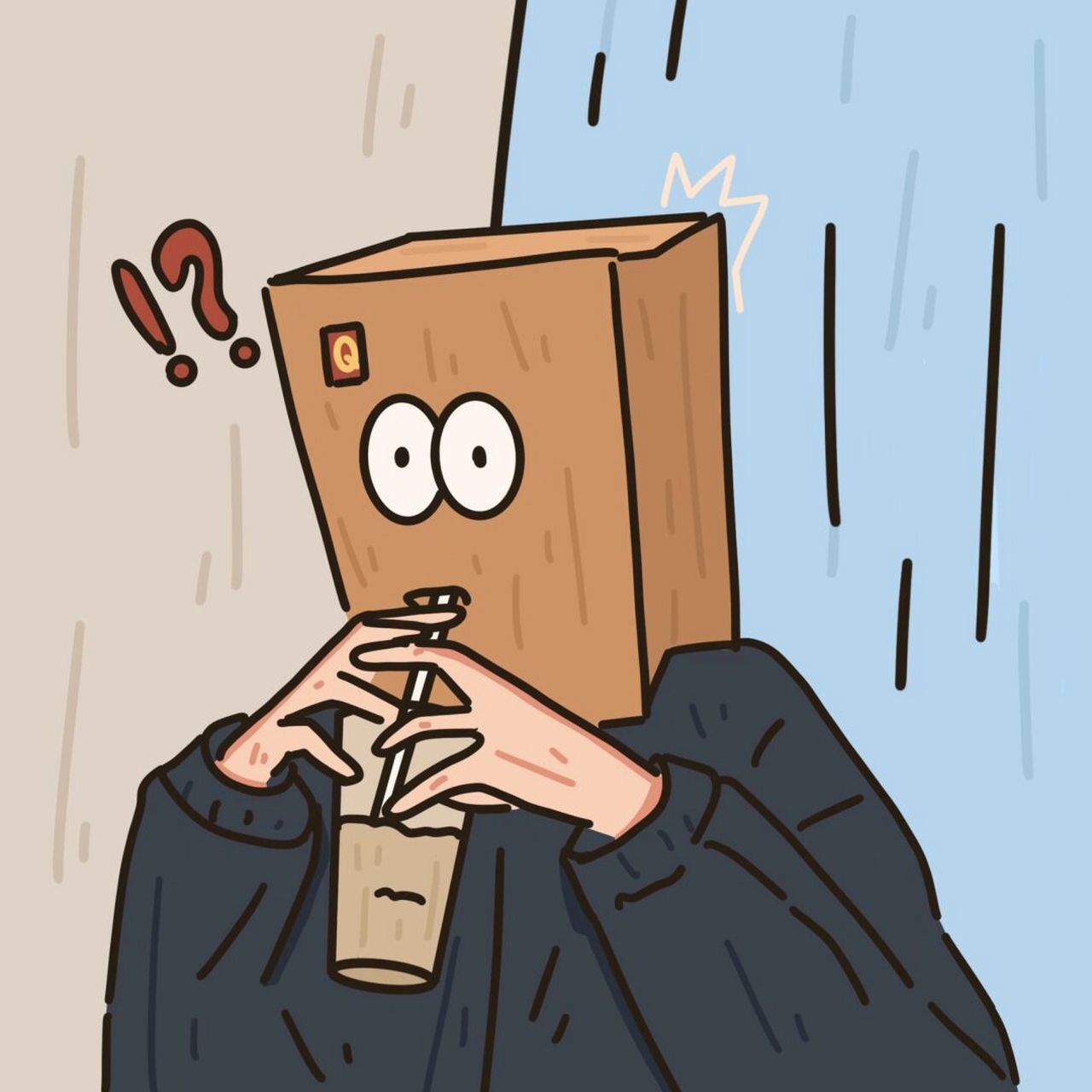 社恐头像/巨好看的宝藏搞怪头像 搞怪头像有人爱嘛[亲吻] #头像分享
