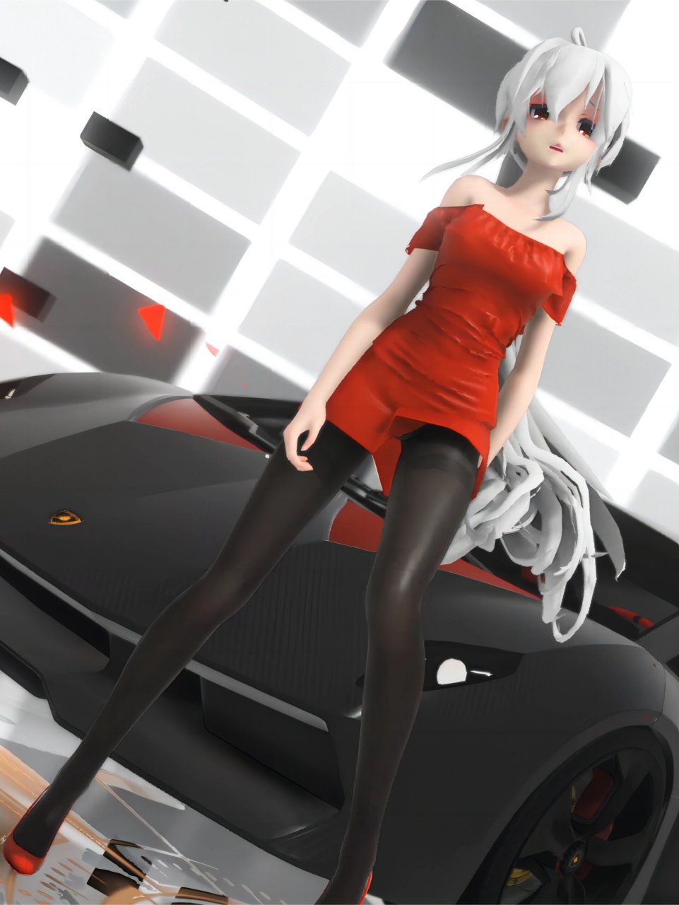 mmd弱音小姐姐手机高清动漫女生壁纸 喜欢弱音的小伙伴感谢支持下哦