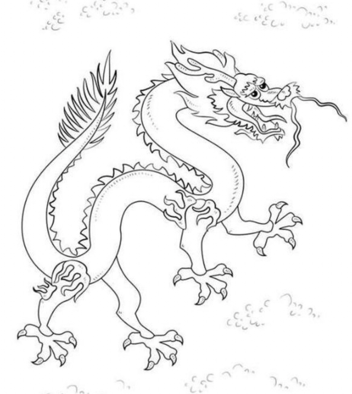 龙简笔画/龙的传人/龙纹样图/儿童创意美术 十二生肖之龙来啦,快来