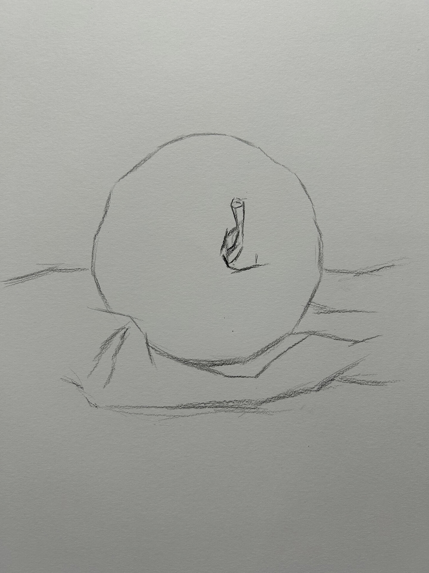 素描必学基础 静物苹果过程图