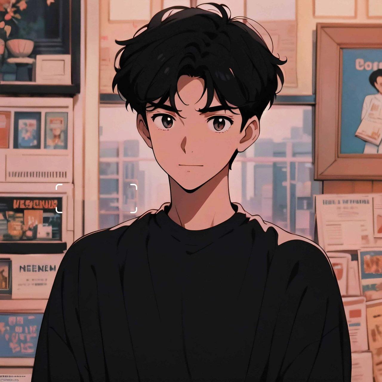 旧漫男生头像|黑 白 蓝混搭 有你的type嘛?