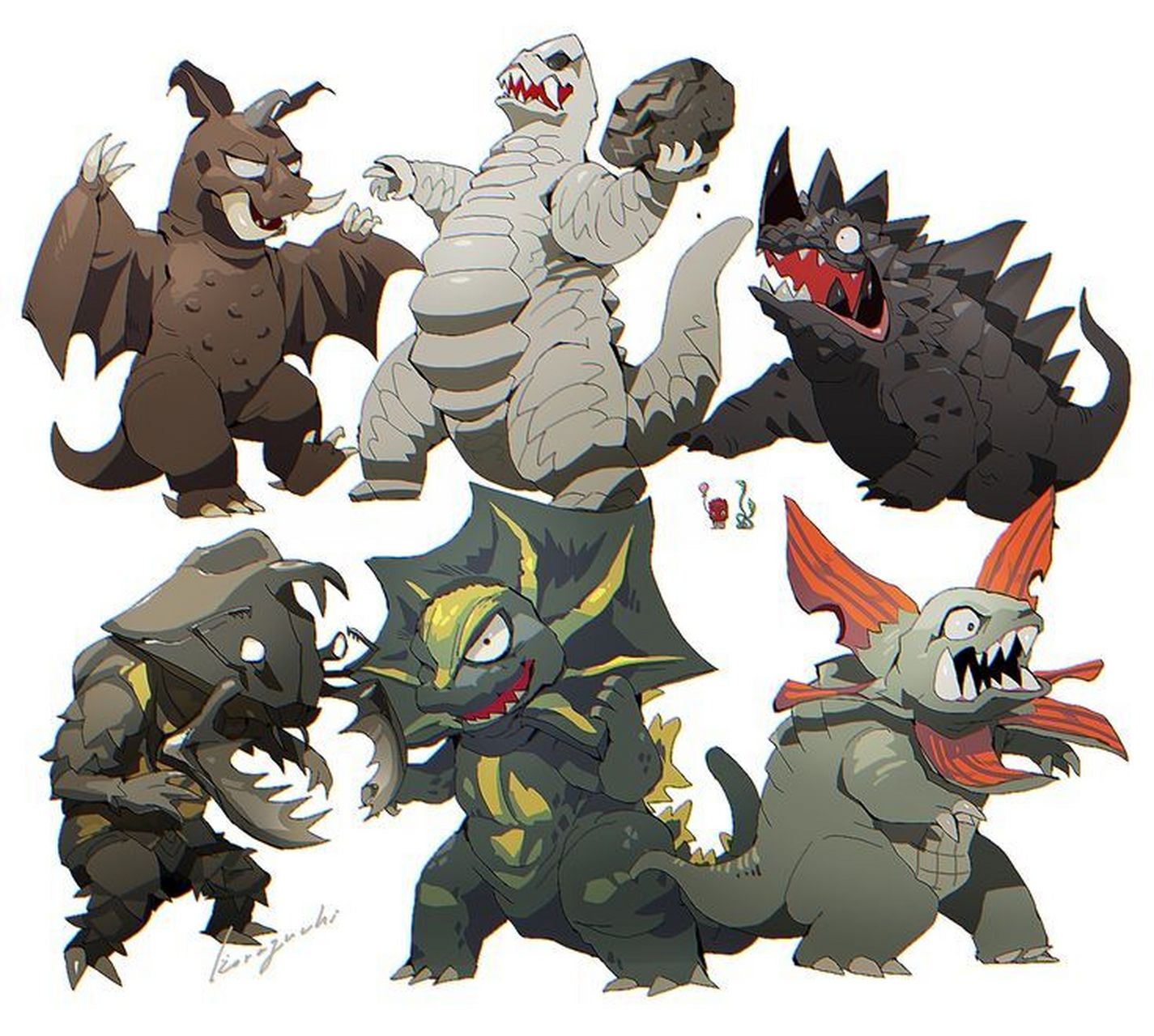 奥特曼q版可爱大怪兽合集~ 02 02 02 广州今天太冷了 看看哪只