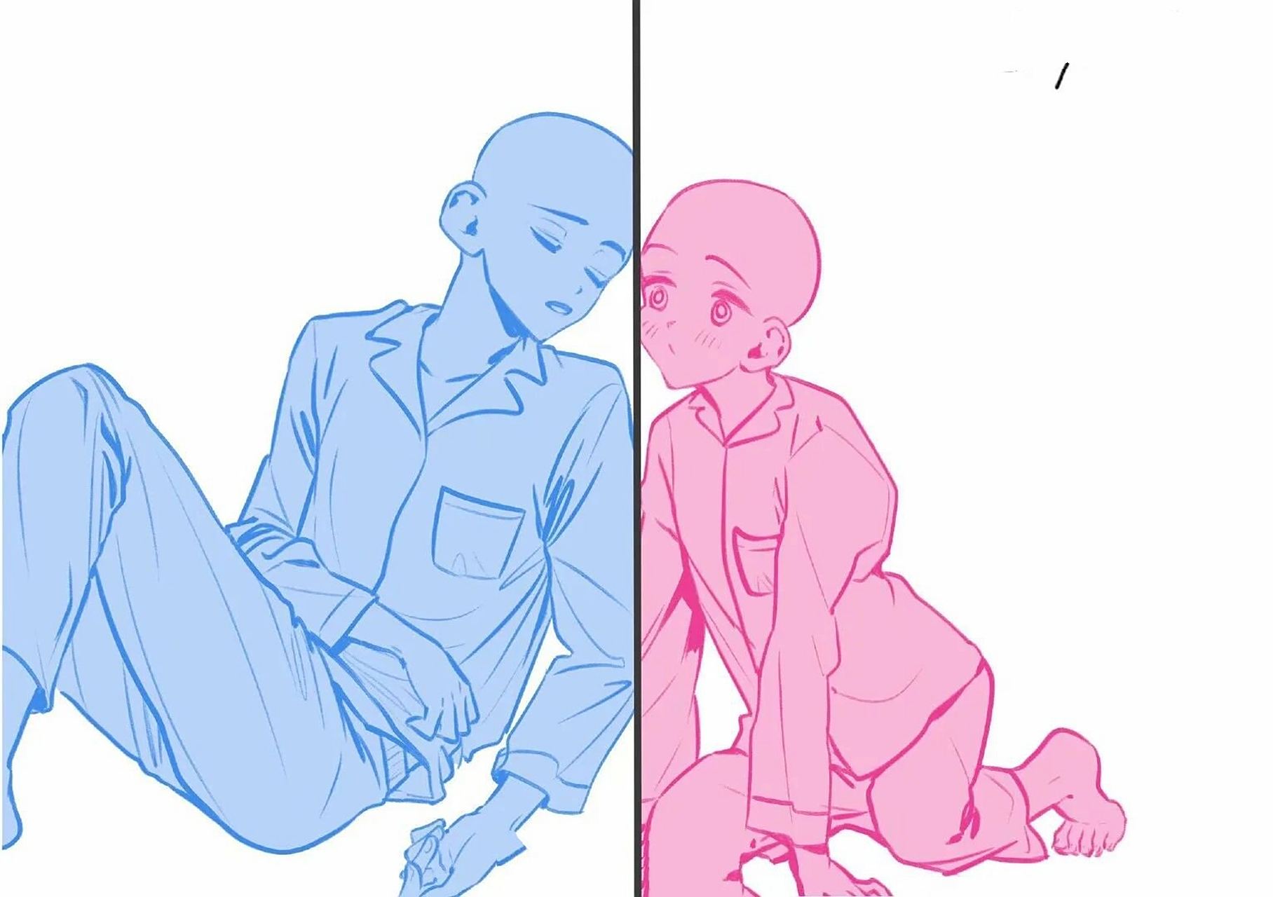 【素材】双人cp模板         双人cp模板,百合,男男全都有哦(^o^)