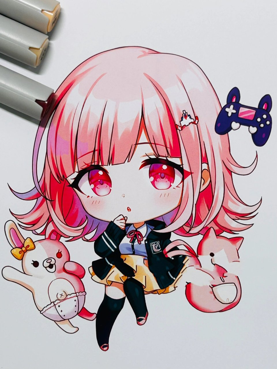 粉色头发合集| q版动漫 卡通女生