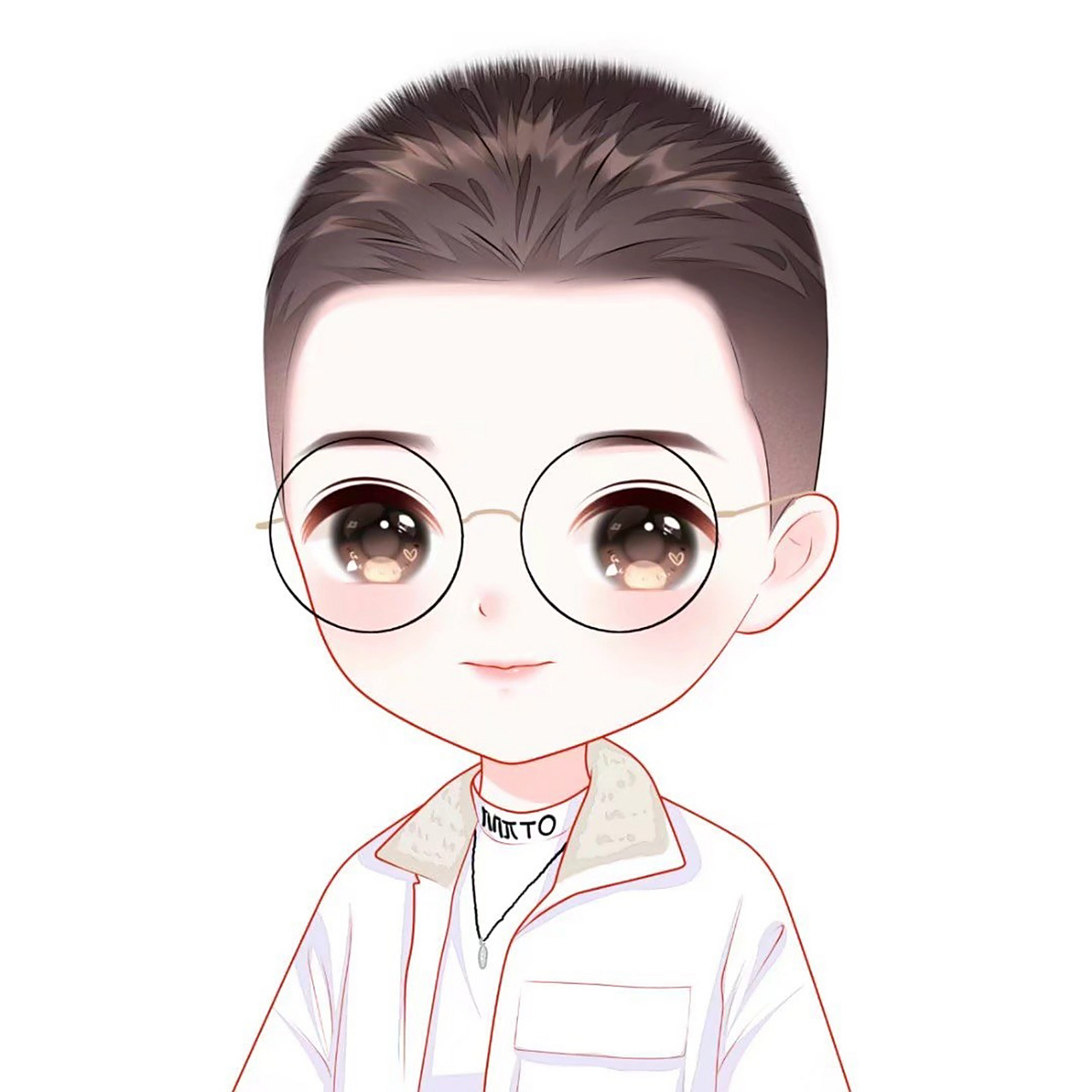 帅气的男生卡通头像 q版头像 男生手绘头像可爱卡通头像