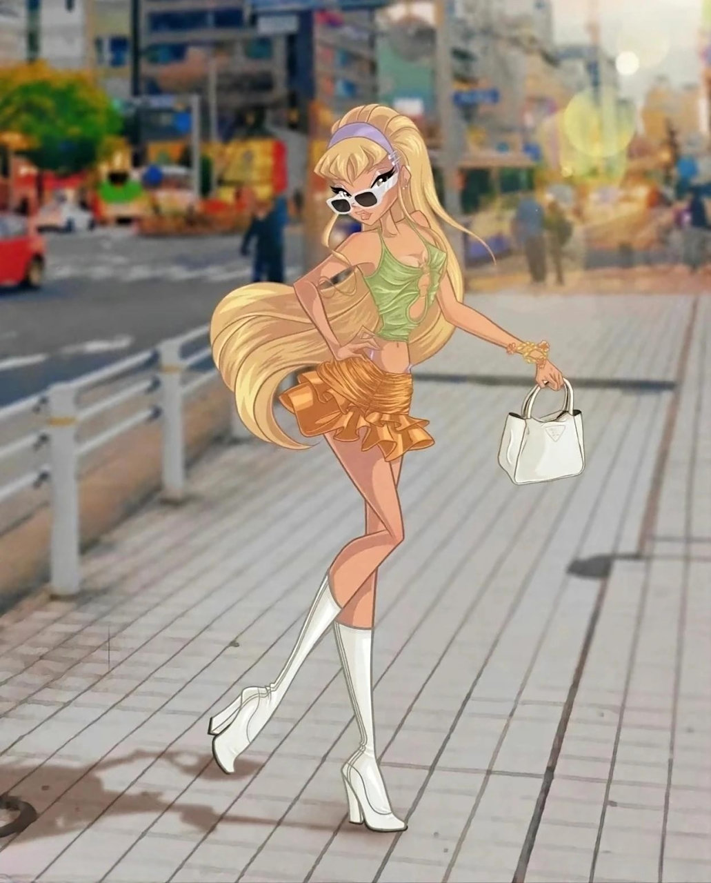 《魔法俏佳人》人物穿搭,真的都是辣妹装.