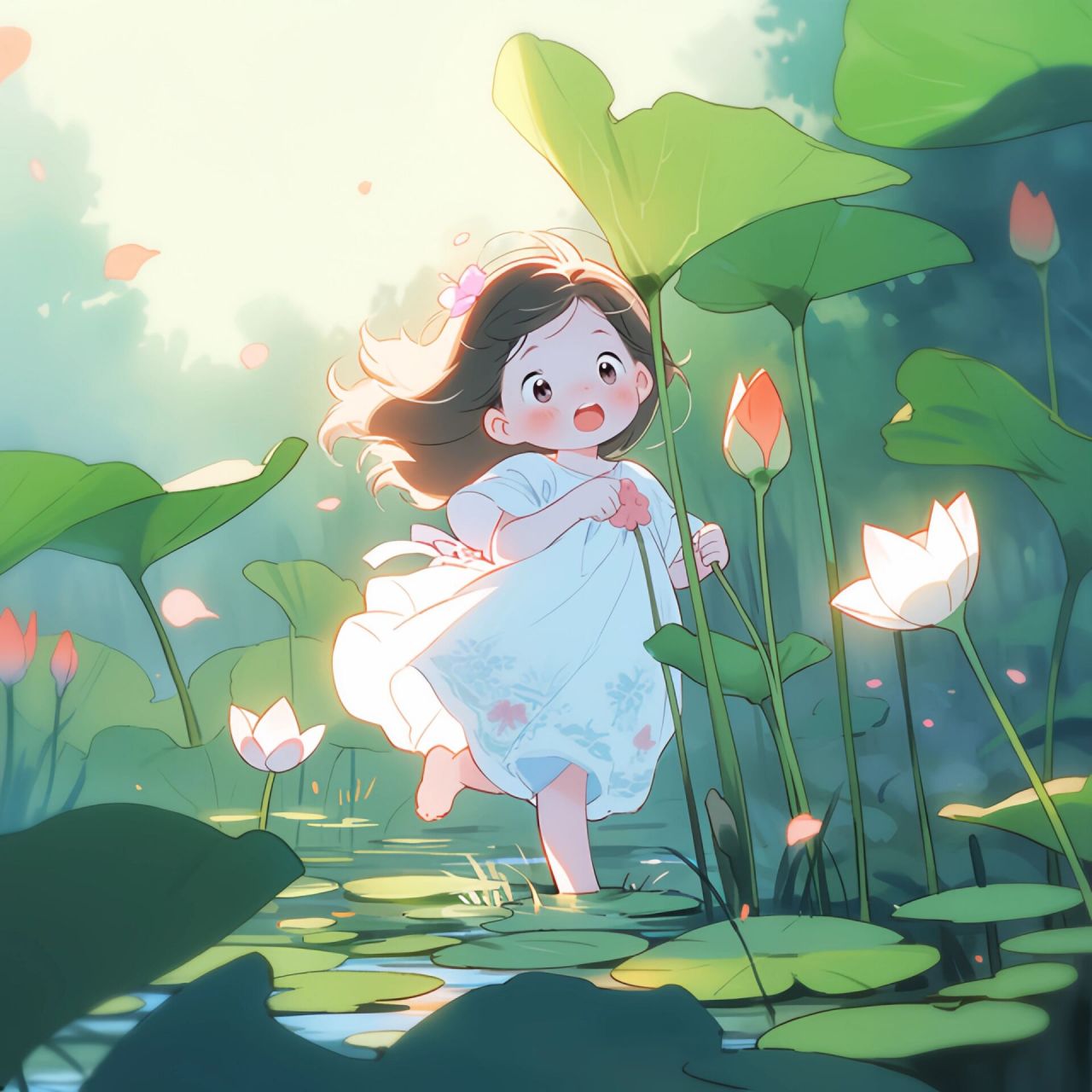 荷花头像|同喜同乐,好运共享