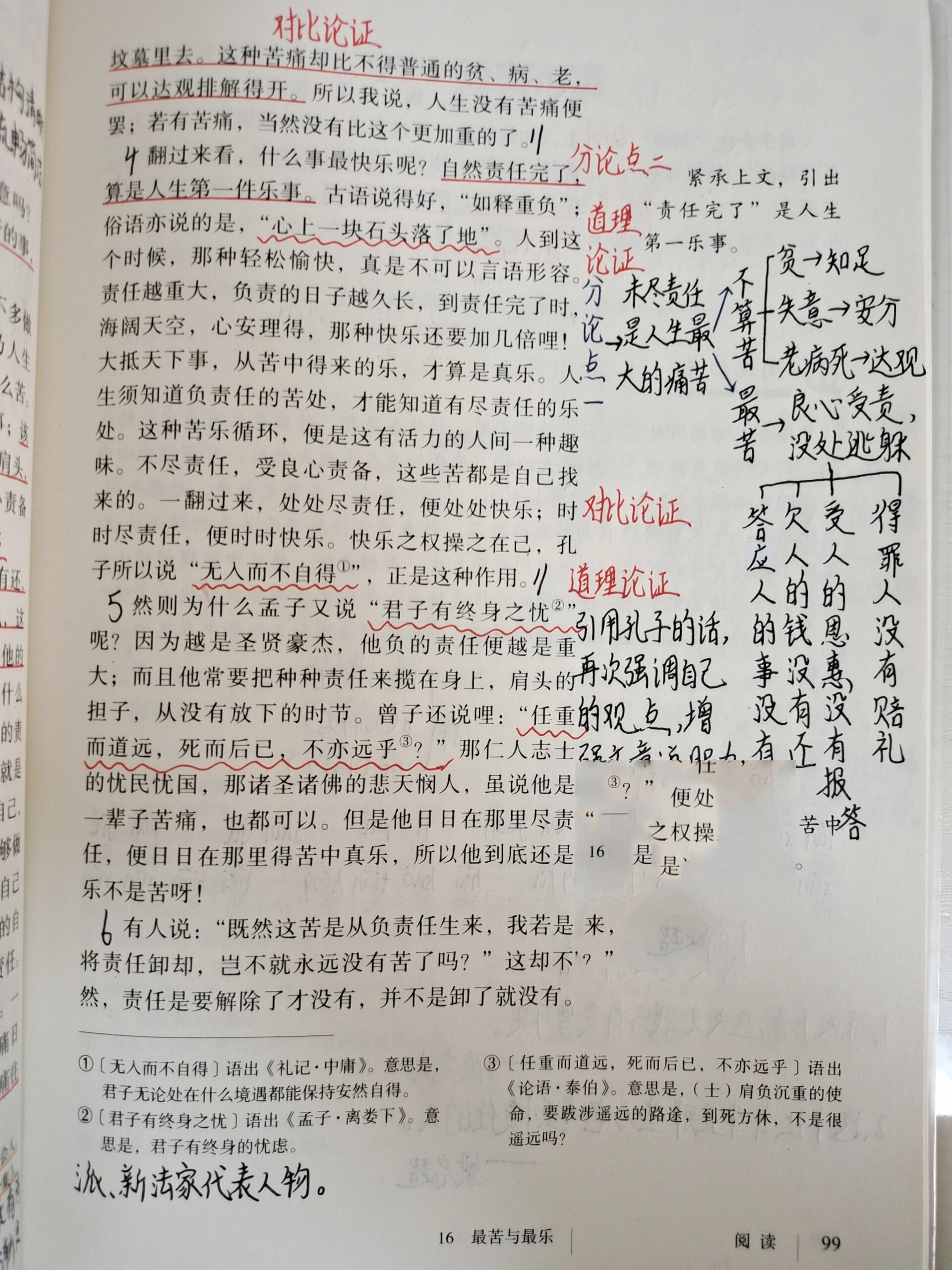 七下语文笔记丨《最苦与最乐》