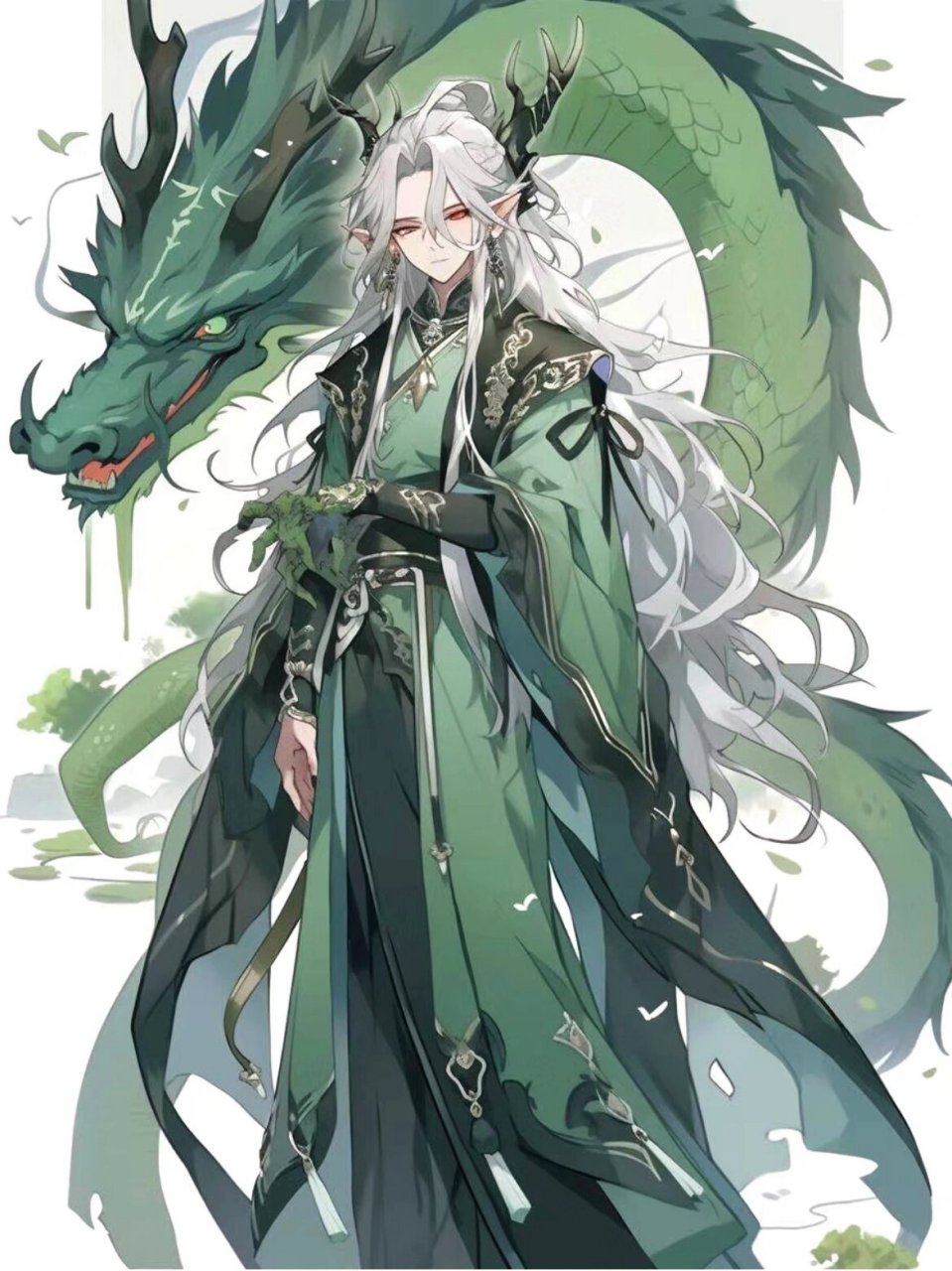 四大神神男头 青龙/白虎/朱雀/玄武