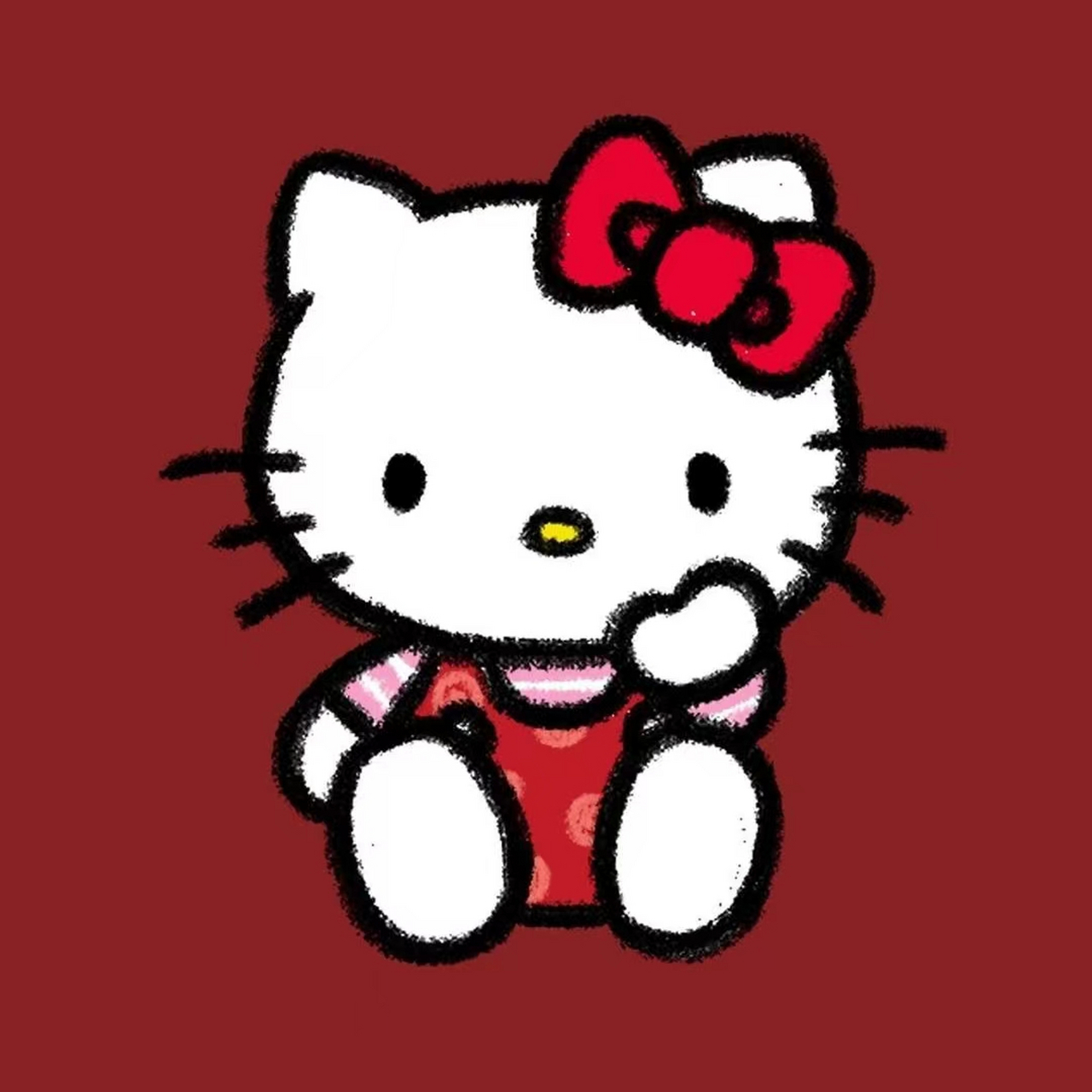 田曦薇抖音头像是什么动漫 是非常04可爱的hello kitty卡通头像哦