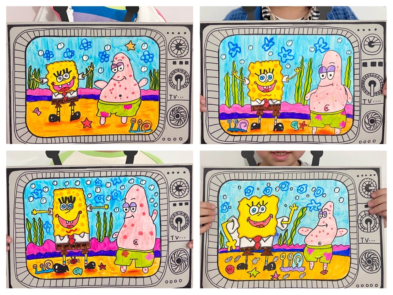 创意儿童画《电视机