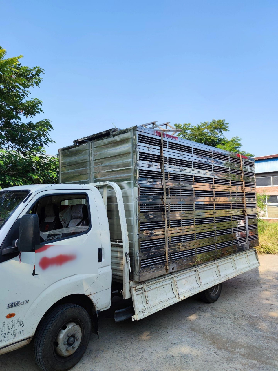 4.2米货车专用不锈钢赛鸽放飞笼成品展示!可装4200羽赛鸽!