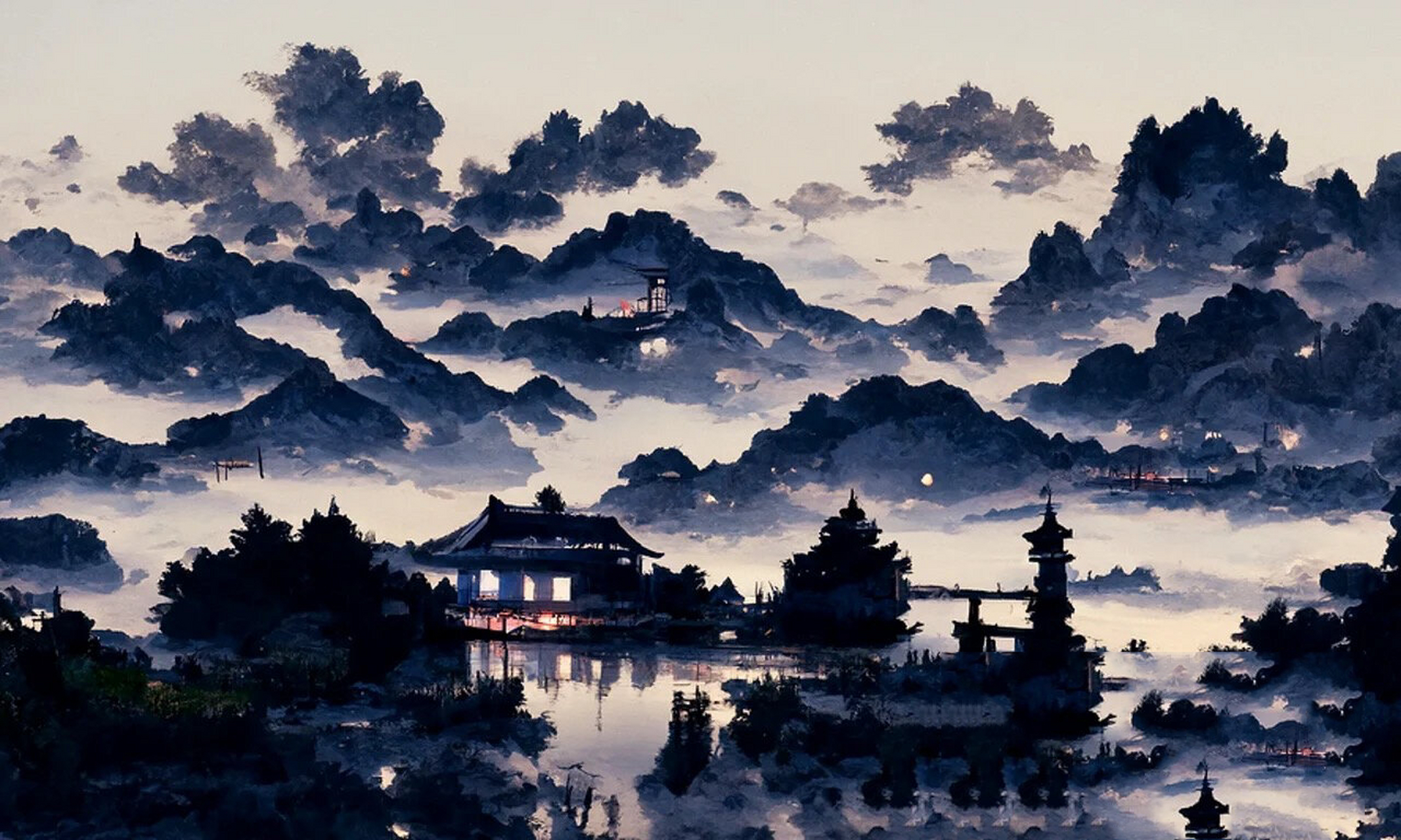 中国夜色古风壁纸91