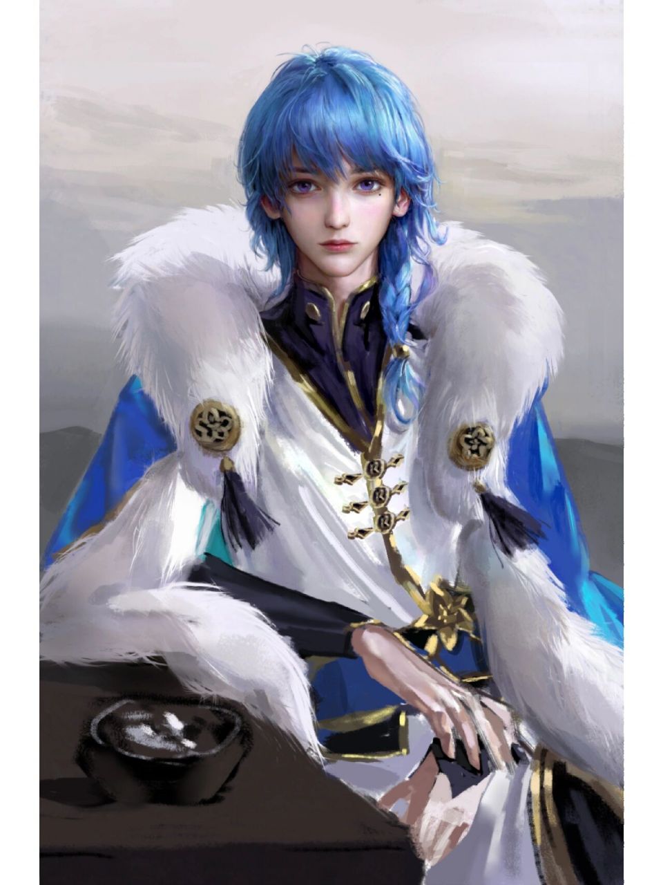 弈星同人 练练男人,画了但没完全画