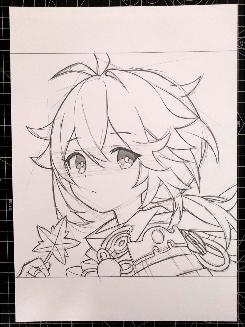 艾特你的朋友给你画 [偷笑]#枫原万叶# #临摹