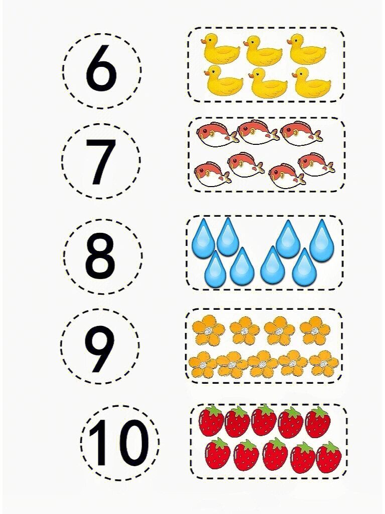 制作数字卡片1-10图片