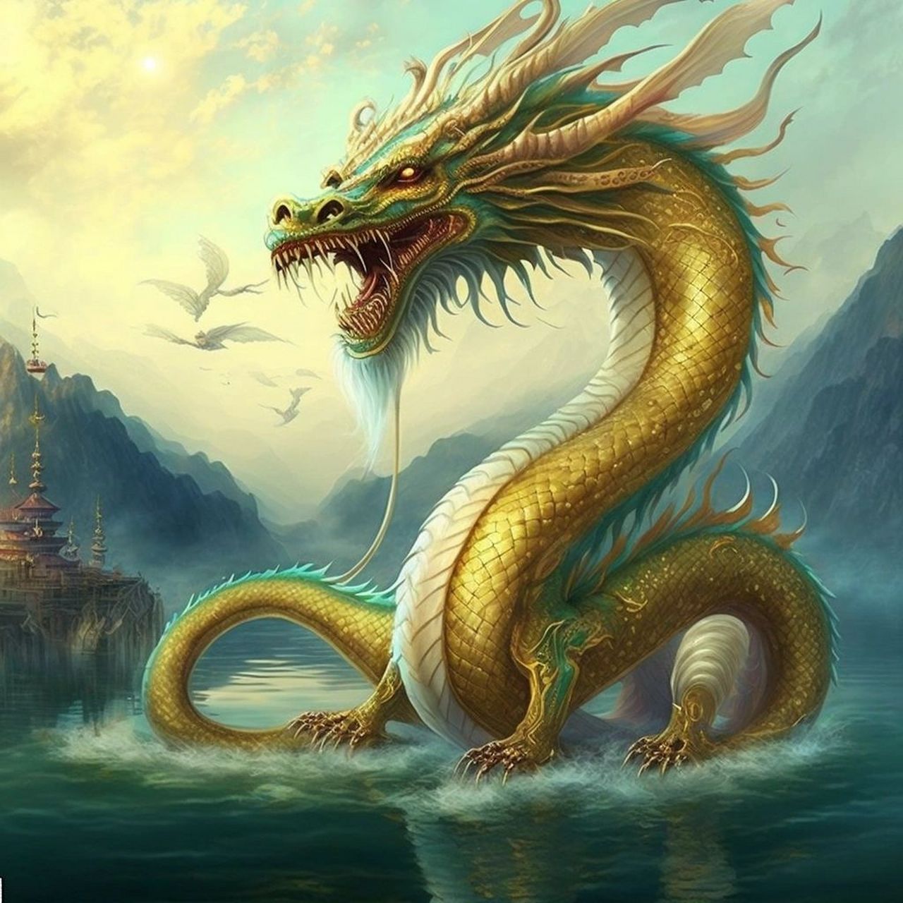 传说中最厉害的六条龙—青龙和金龙 金龙排位第五.