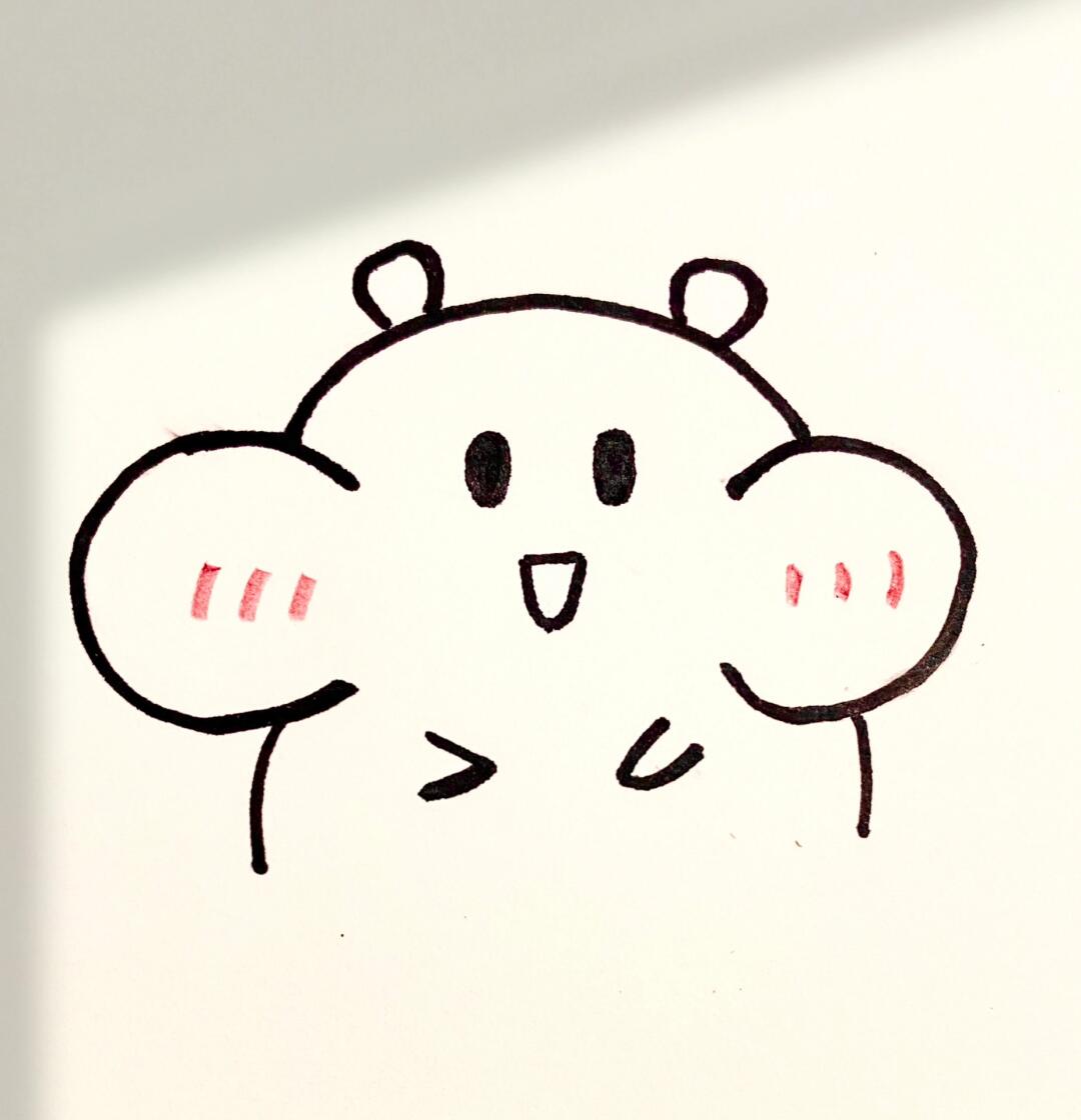 no.5零基础简笔画教程丨简单可爱小仓鼠