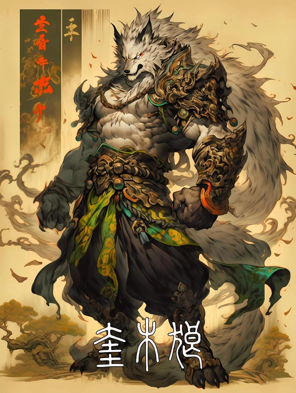 【ai神话】二十八星宿·白虎星宿(合集二) 西方七宿(白虎):奎木狼