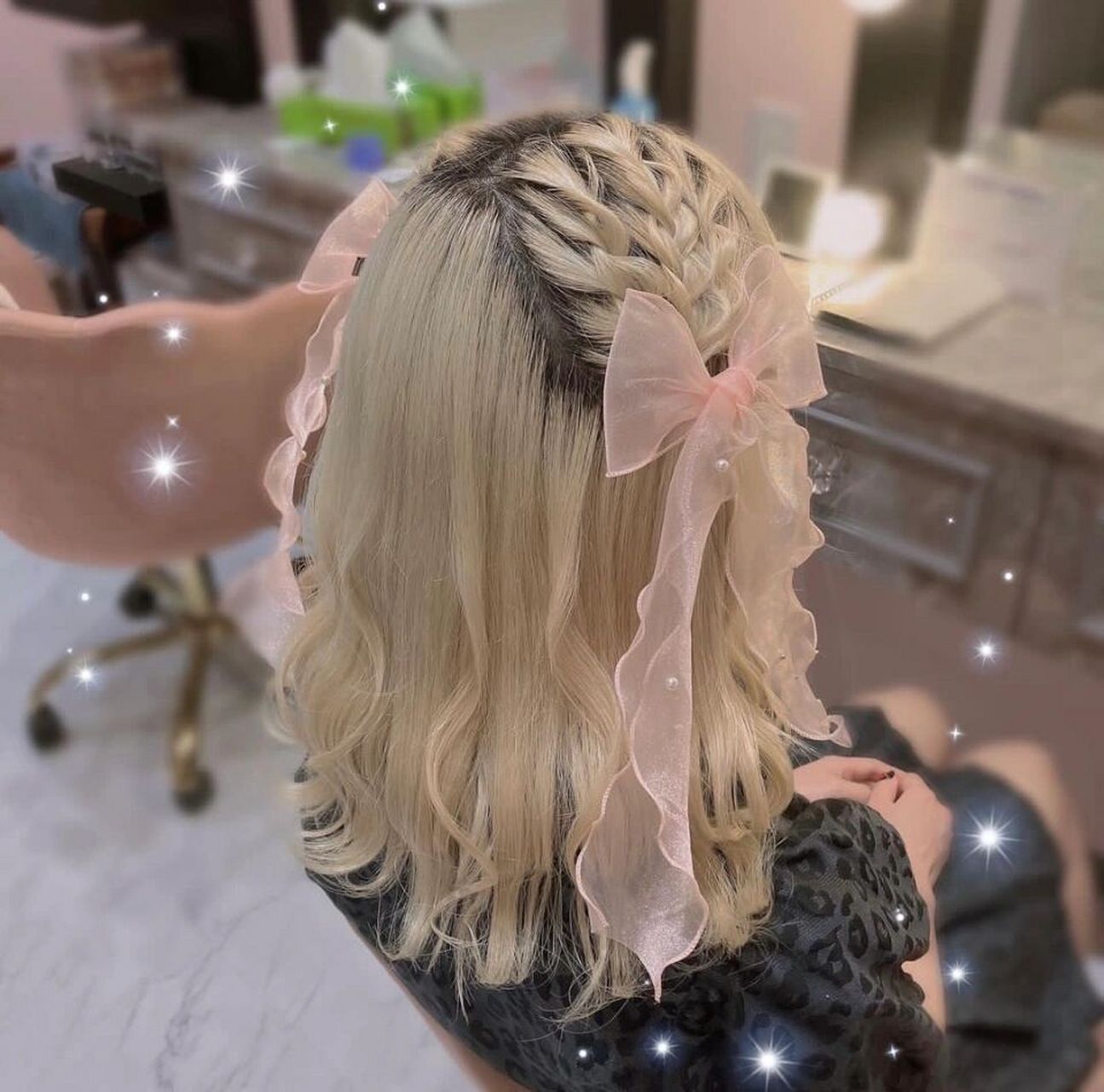 时尚捕手 #少女心# #编发# #蝴蝶结# #日常编发# #发型教程# #发型