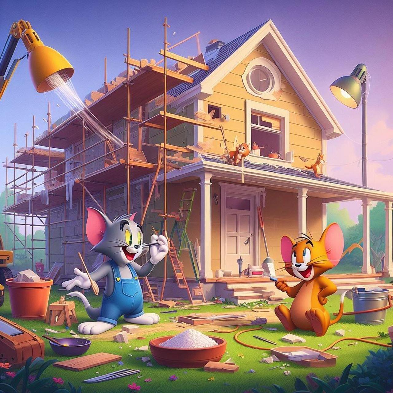 汤姆和杰瑞的新家在装修,选什么风格好呢?