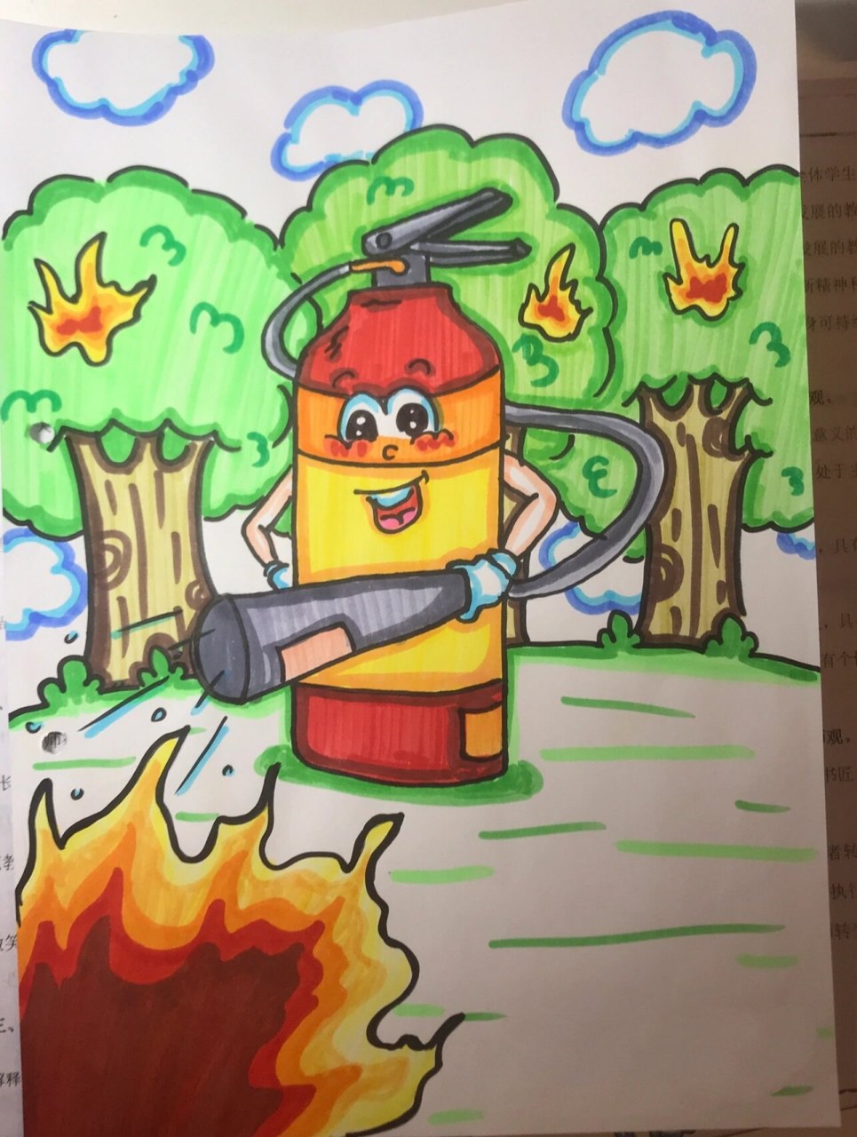《灭火器》?拟人         学前教育简笔画30分钟