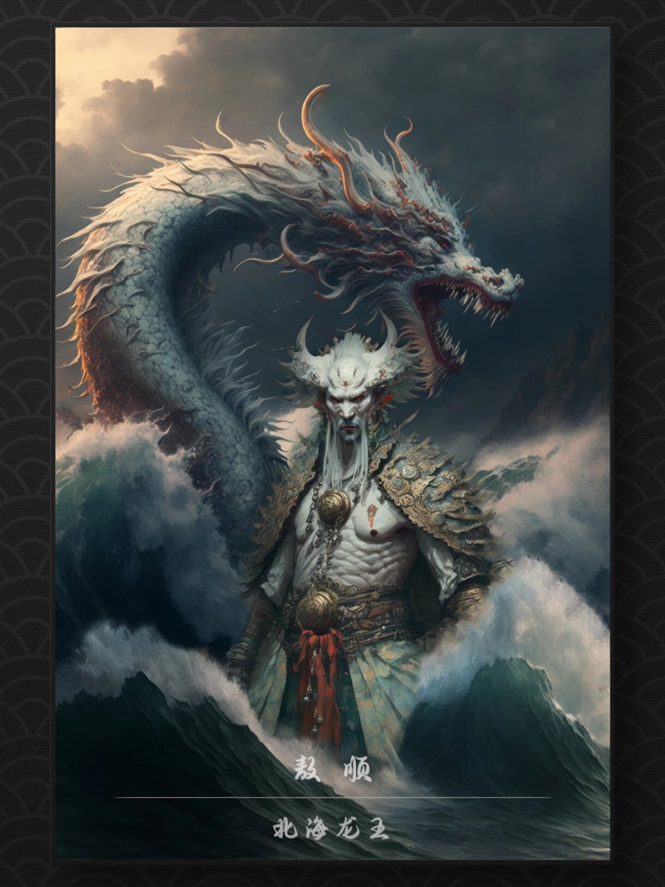 四海龙王|中国神话角色设计|0815 东海龙王(敖广) 西海龙王(熬闰)