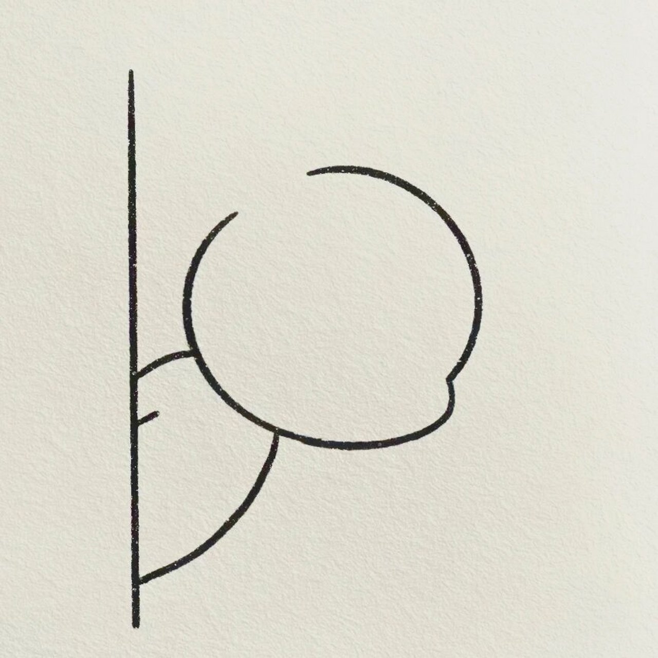 零基础简笔画教程|杰瑞探头 请不要埋头走得那么专心,回过头来看看吧