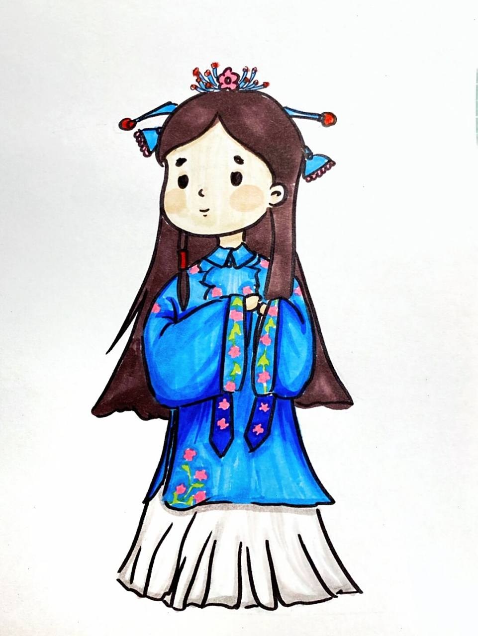 古风动漫人物 #马克笔# #儿童画# #动漫人物# #动漫# #古风动漫人物