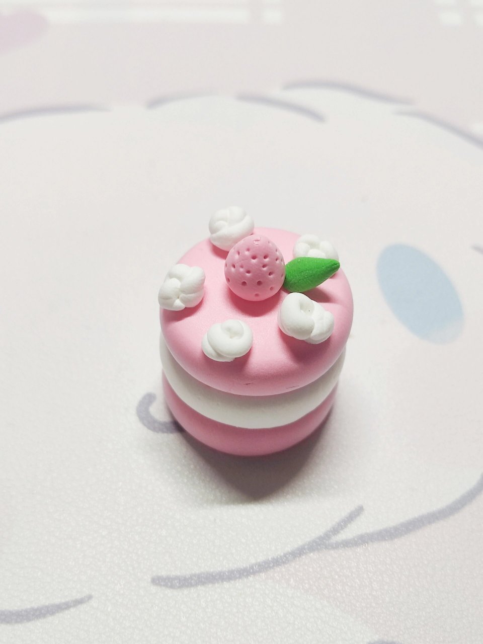 粘土教程|捏一个迷你小蛋糕