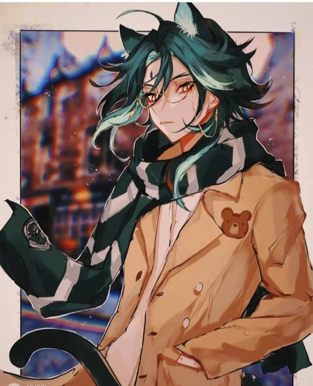 魈壁纸 抱图吱一声