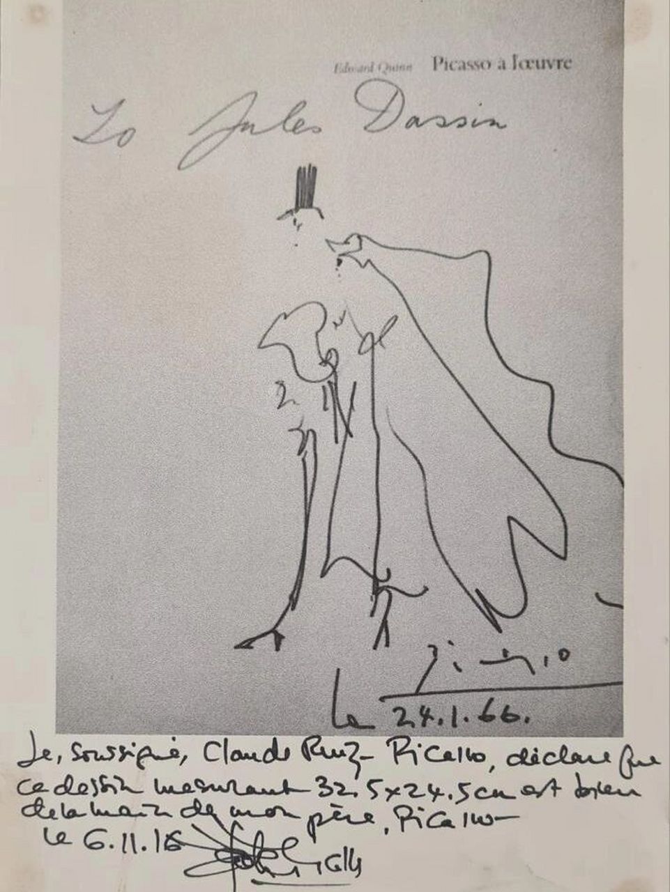 毕加索手稿 欢迎咨询 欢迎收藏 #搞的就是艺术# #当代艺术# #毕加索