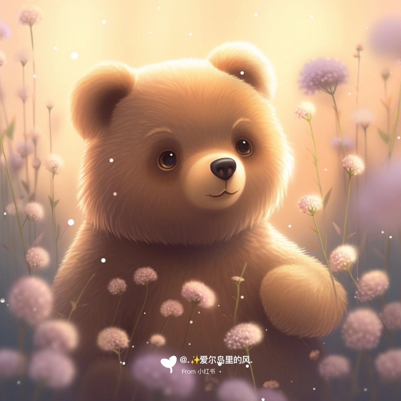 可爱的小棕熊