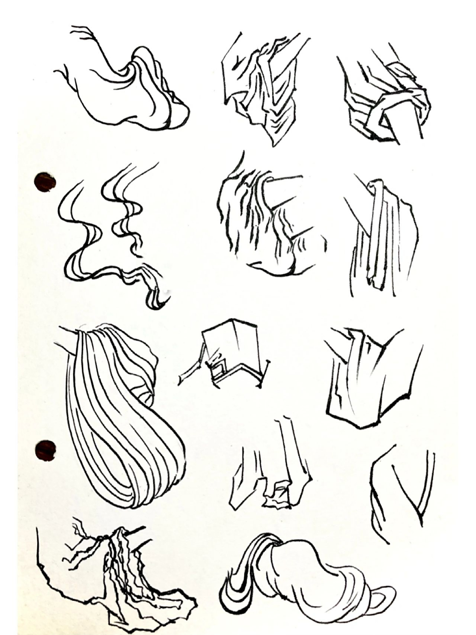 美术考编|国画人物十八描法78 11566高古游丝描 顾恺之《洛神赋