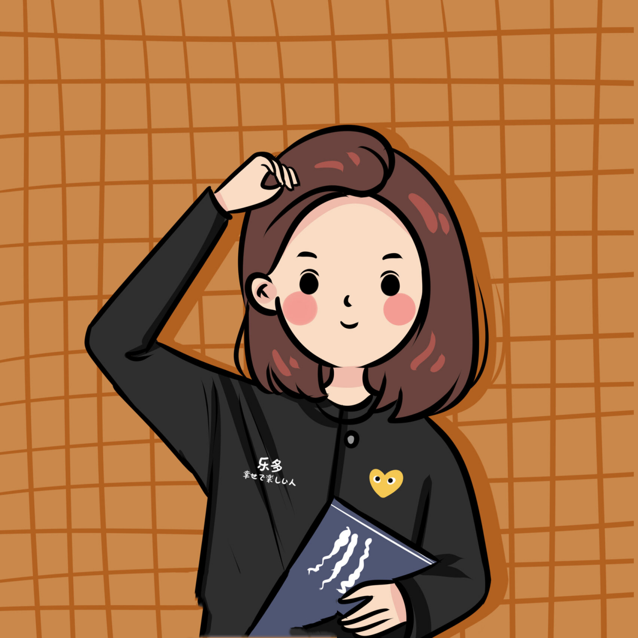 手绘可爱卡通头像,可可爱爱女生头像 照片转手绘可爱女生头像,描绘