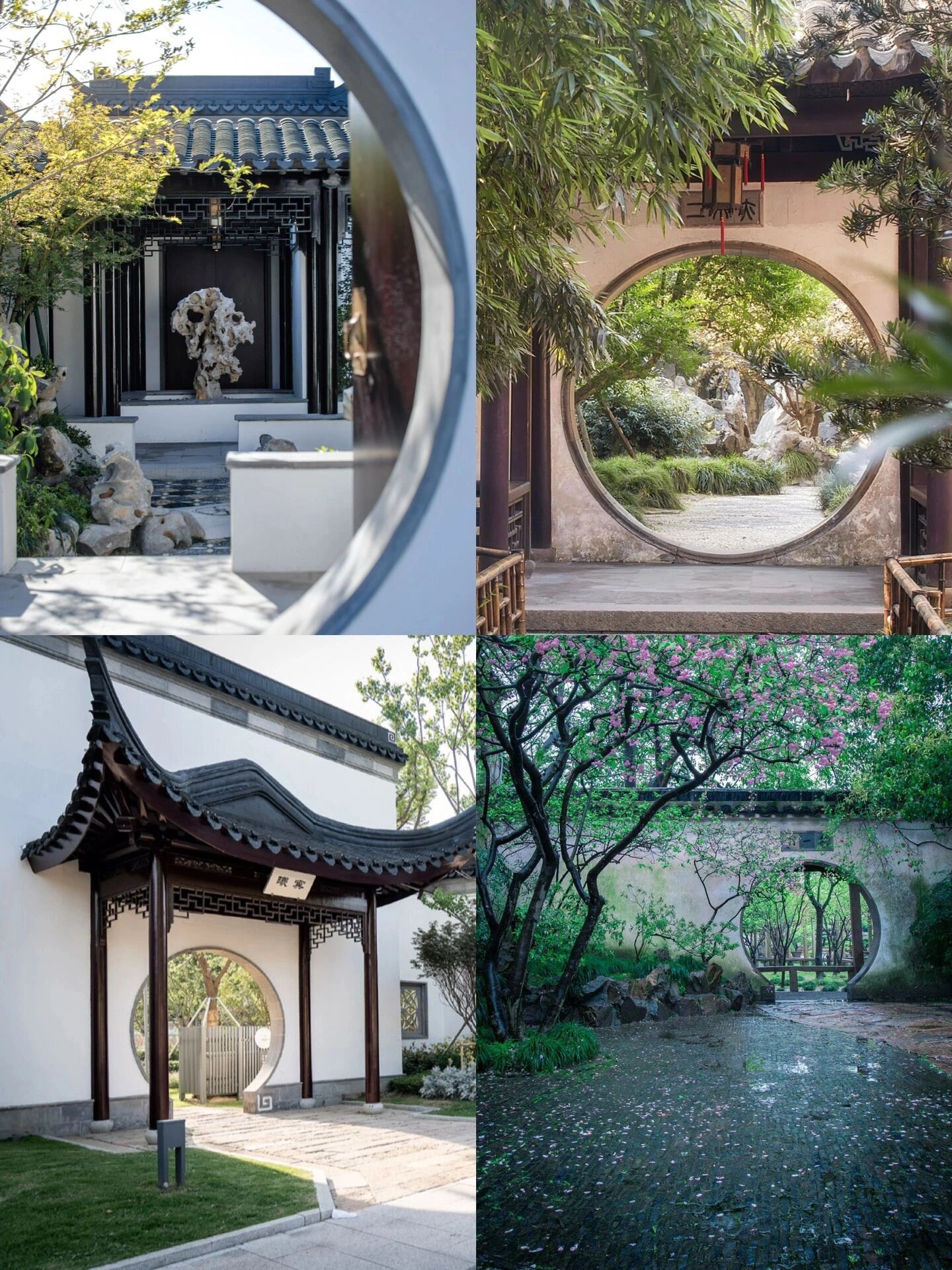 95园林建筑门的类型大致可分为:园林大门,垂花门,洞门,隔扇门等.