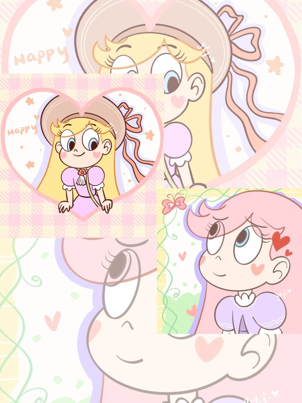 星星蝶舞78春日限定头像～ 星蝶公主春日头像来咯春暖花开啦 是不是