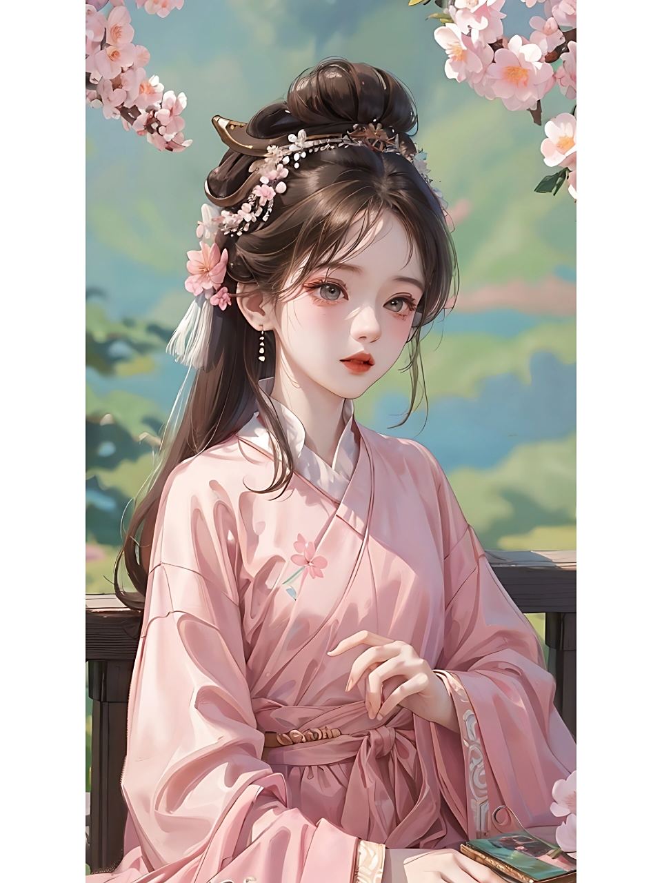 粉色系‖古风头像‖ai美女壁纸