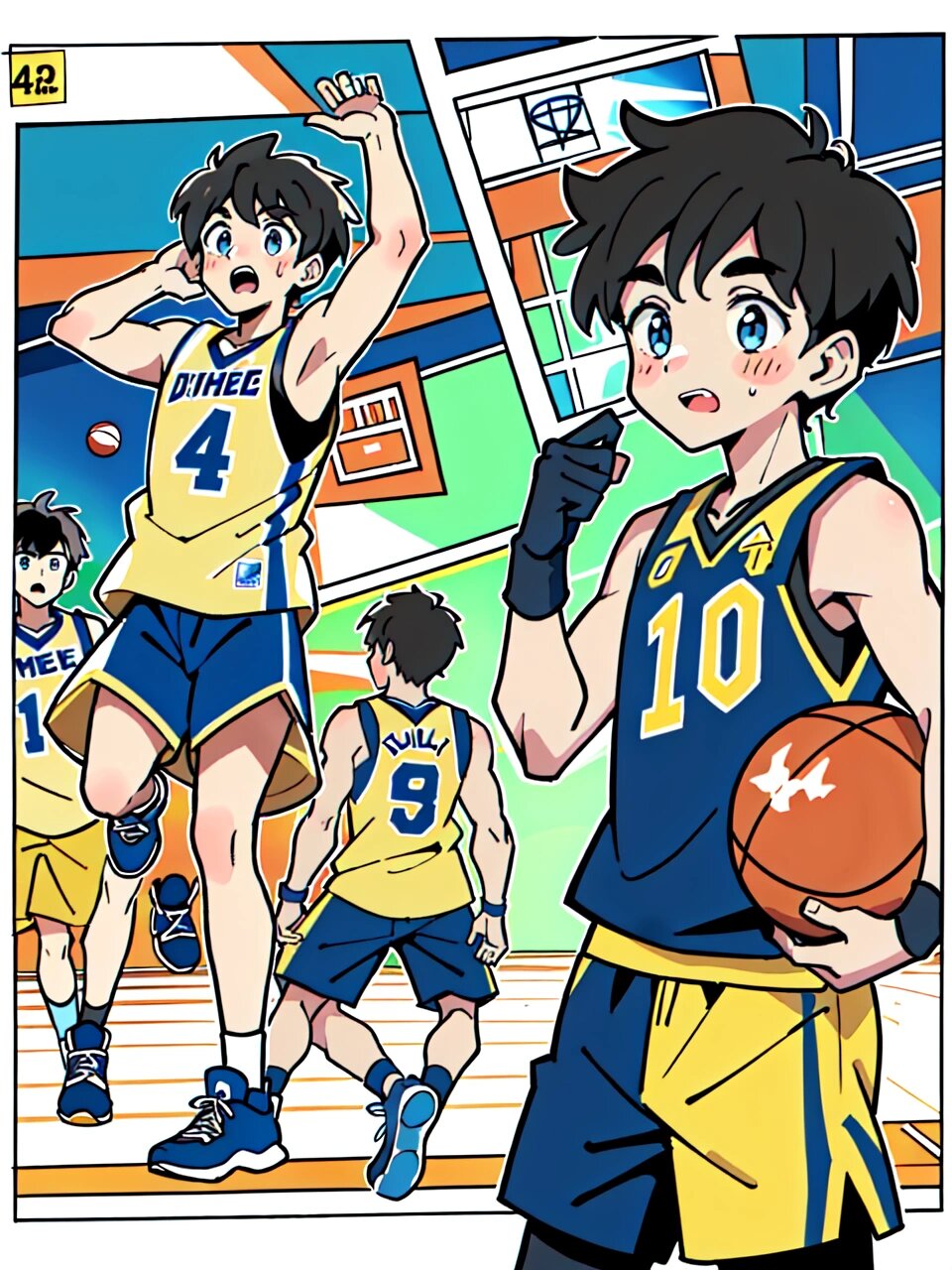 动漫男生|教练我想打篮球🏀