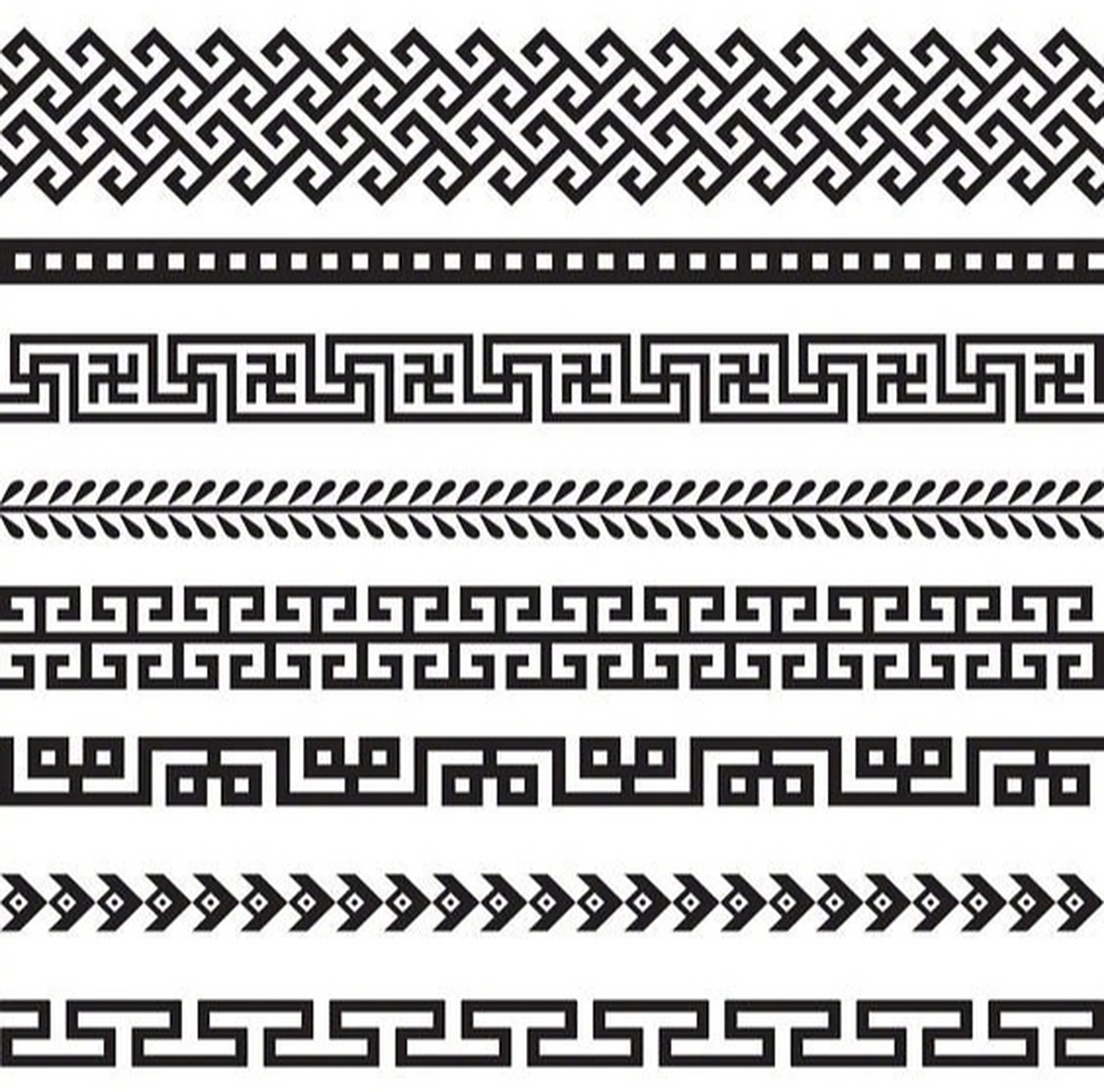 中国古代吉祥纹饰传统图案美学设计 二方连续图案 装饰纹样 6767