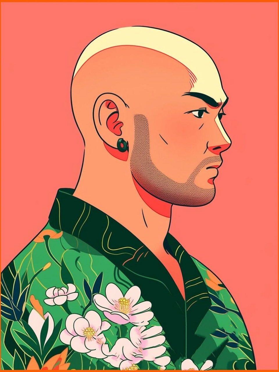 没人为光头大叔发图吗?90夏天更清爽男头