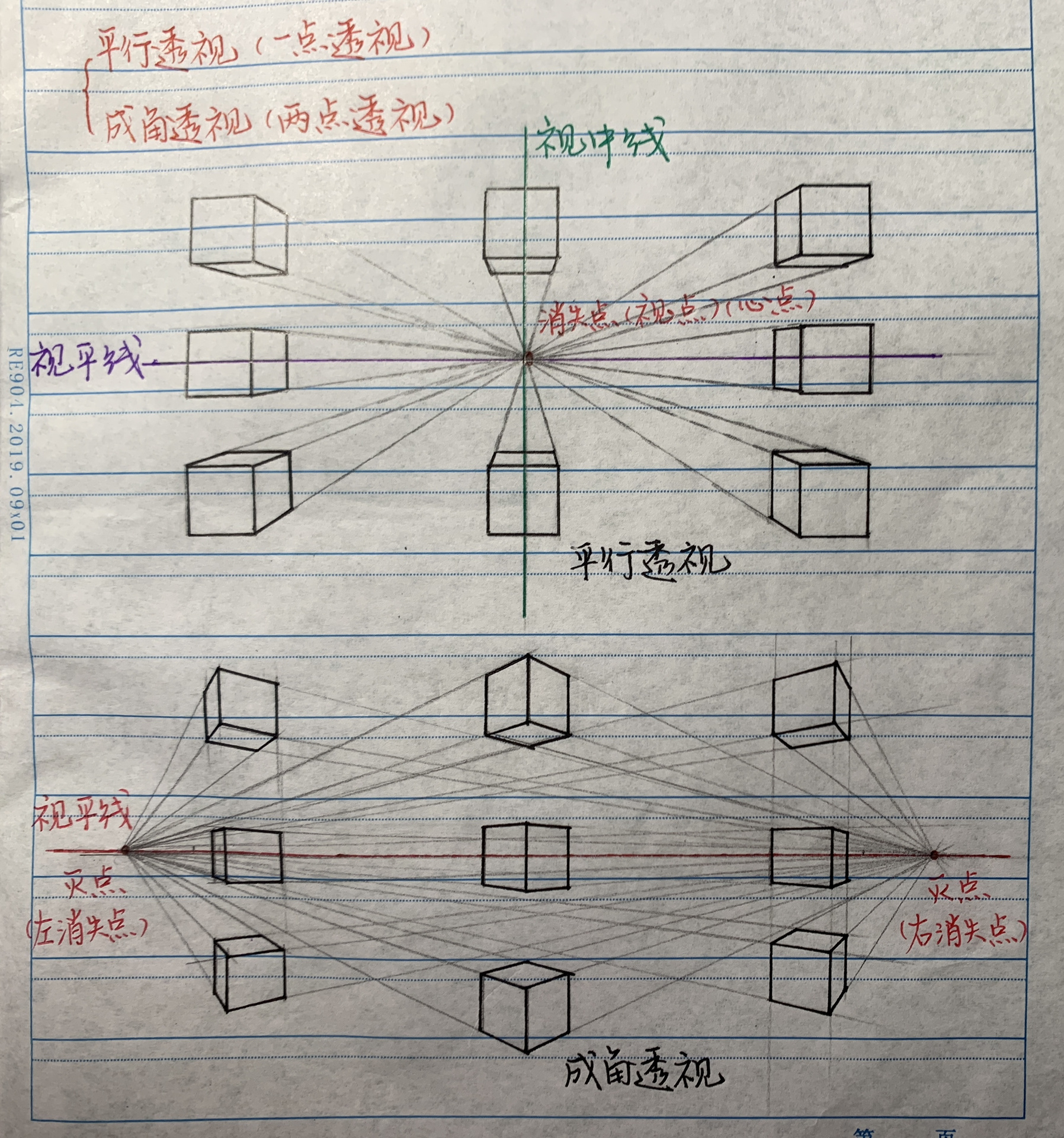 平行透视