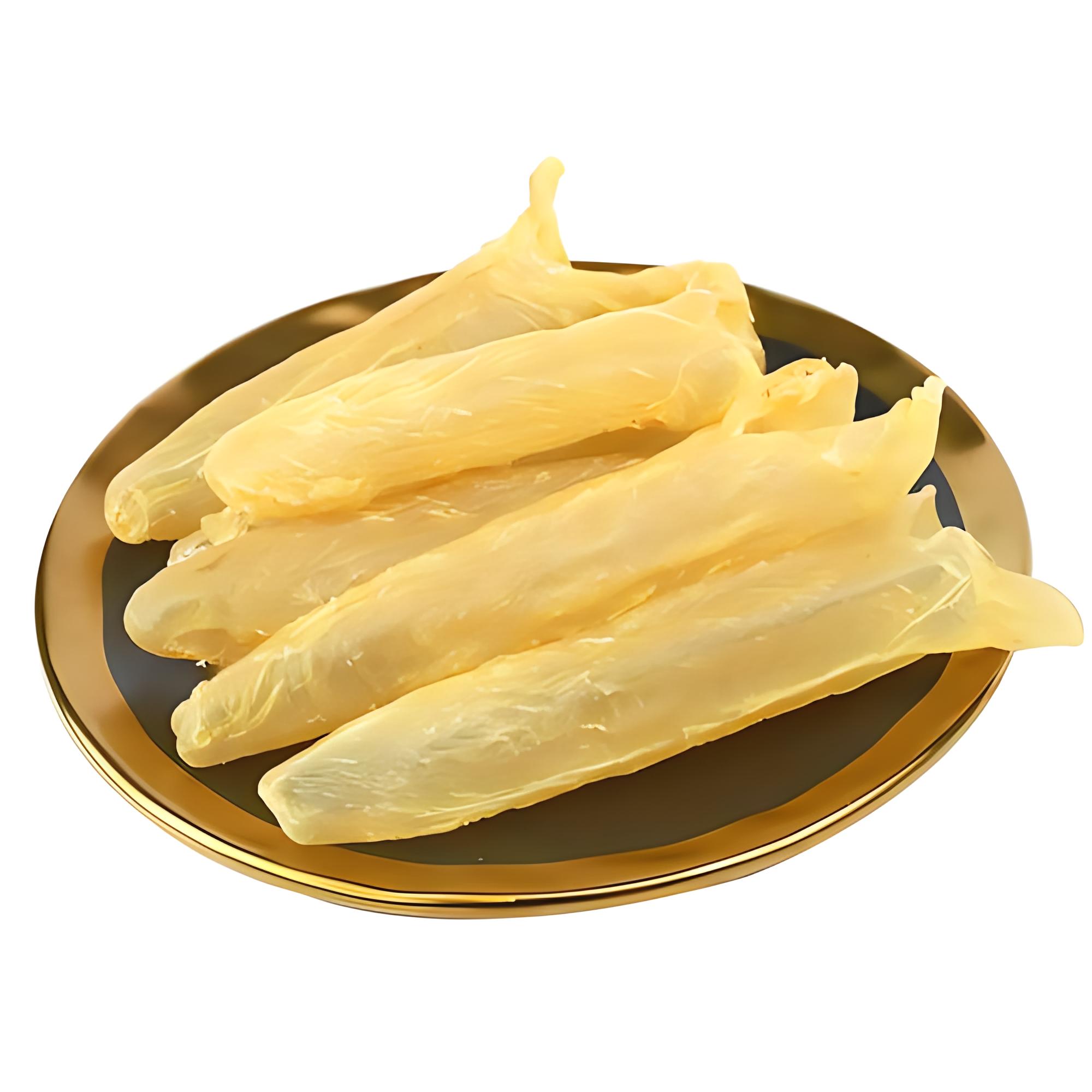 营养价值:鱼胶富含胶原蛋白,蛋白质,多种氨基酸等营养成分,对皮肤