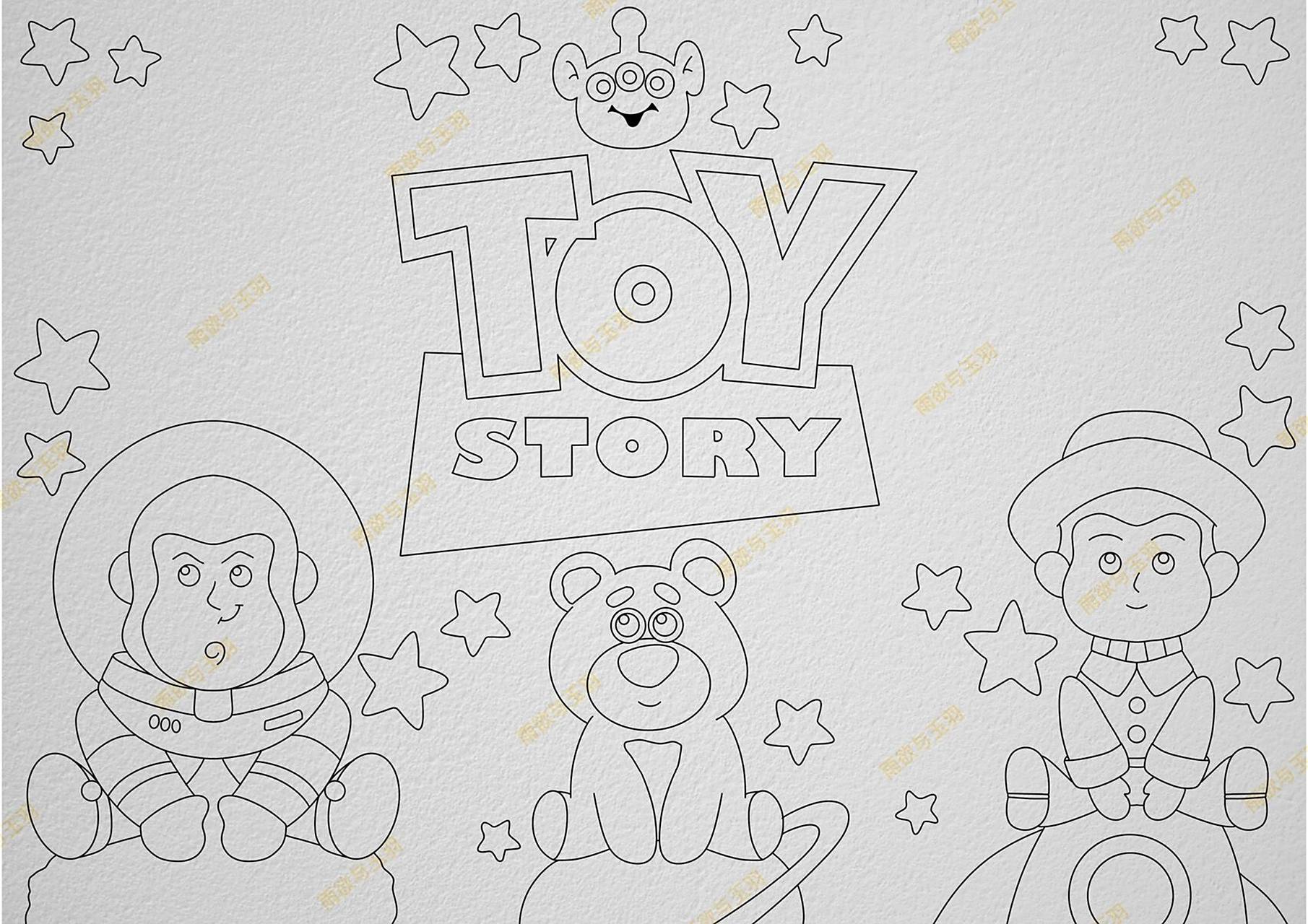 3156651566玩具总动员电影英文手抄报 英语 英语电影手抄报