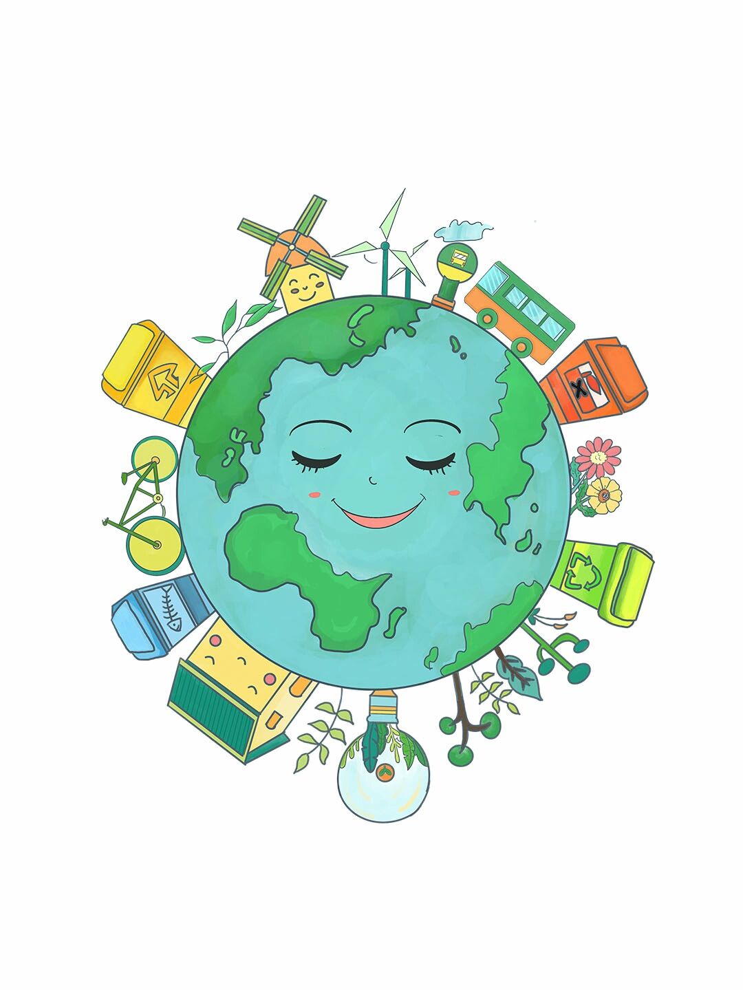 环保主题/保护地球免抠卡通素材 🌍 保护地球,从我做起!