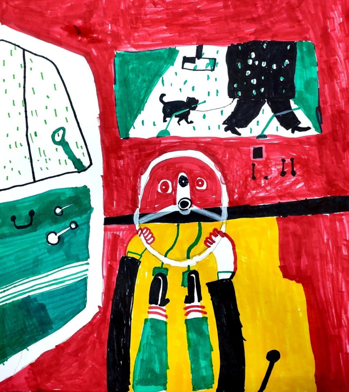 插画临摹——对比色之红绿对比练习